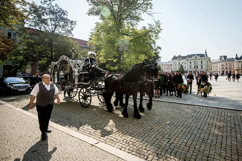 Pohřeb Františka Gažíka, 26. sprna 2019 v Ostravě.