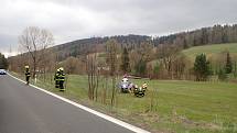 Sobotní zásah hasičů v Heřmanovicích.
