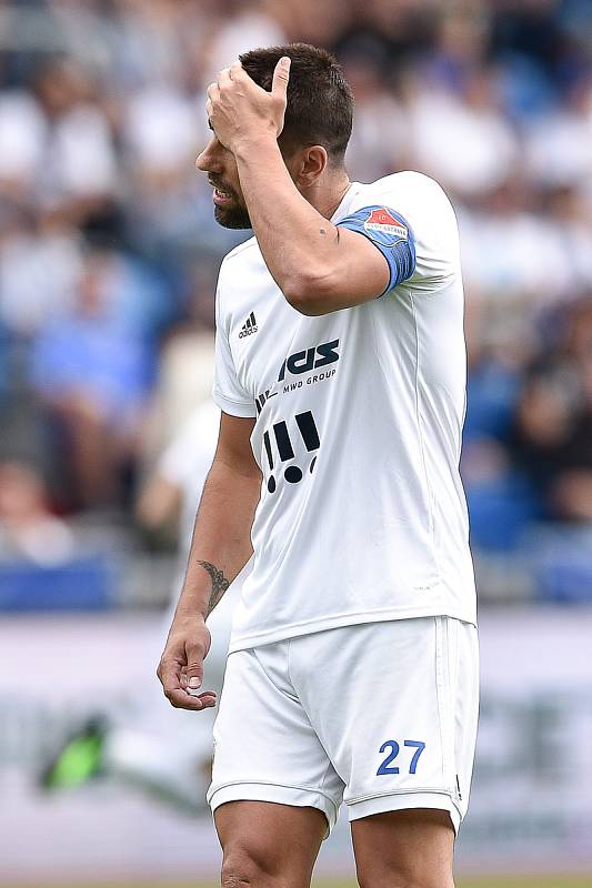 Nadstavba první fotbalové ligy, kvalifikační utkání o Evropskou ligu: FC Baník Ostrava - FK Mladá Boleslav, 1. června 2019 v Ostravě. Na snímku Milan Baroš.