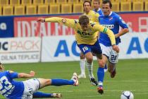 Ze zápasu FK Teplice – FC Baník Ostrava 