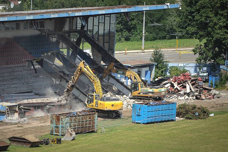 Demolice Bazalů, 15. července 2018 v Ostravě.