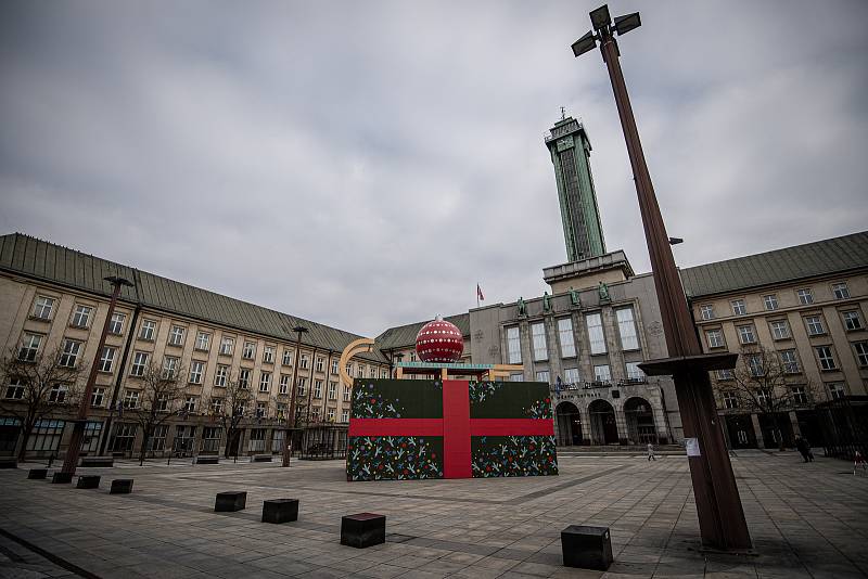 Tisková konference k zahájení Ostravských Vánoc na Prokešově náměstí, 24. listopadu 2021 v Ostravě.