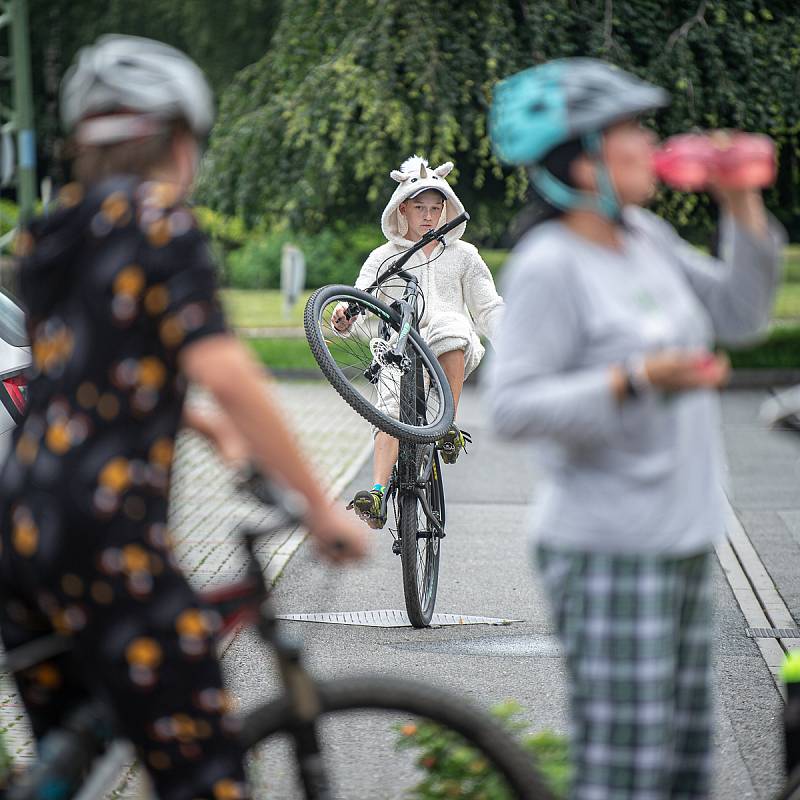 Třetí ročník pyžamová jízda Ostravou, 3. července 2020 v Ostravě.