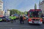 Dopravní nehoda v centru Ostravy.