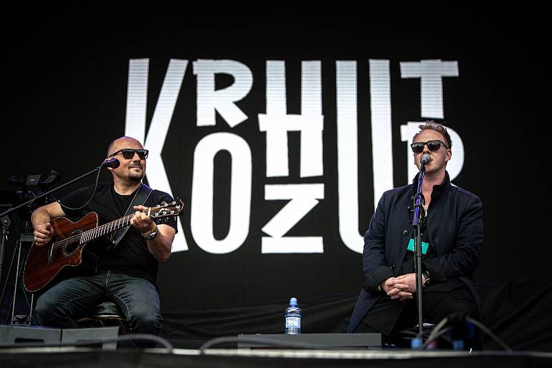 Jiří Krhut & Štěpán Kozub, hudební festival Colours of Ostrava v Dolní oblasti Vítkovice, 14. července 2022, Ostrava. 