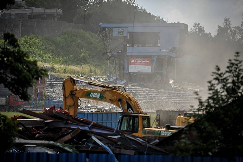 Demolice Bazalů, 15. července 2018 v Ostravě.