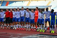 Fotbalisté béčka Baníku Ostrava. Ilustrační foto.