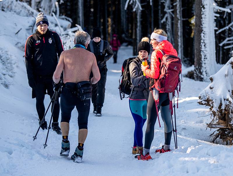 Zimní výstup na Lysou horu, 9. února 2020.