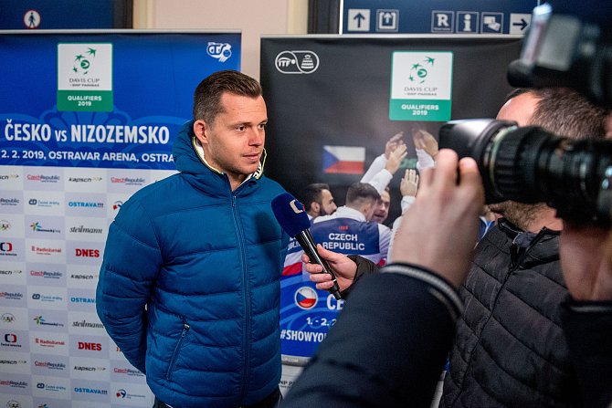Příjezd českého Davis Cup týmu na nádraží Ostrava-Svinov, 27. ledna 2019 v Ostravě.
