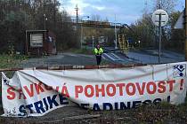 Kvůli chybějící kolektivní smlouvě jsou v Ecocoalu v Ostravě-Kunčičkách ve stávkové pohotovosti, 10. 11. 2022.