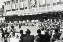Uvítání prezidenta Beneše před družstvem Budoucnost 18. 7. 1946.