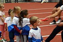 Atletická hala v Ostravě patřila nejmladším sportujícím dětem.