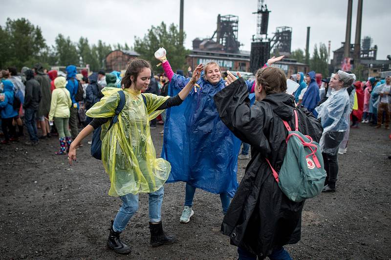 Hudební festival Colours of Ostrava 2018 v Dolní oblasti Vítkovice, 18. července 2018 v Ostravě.