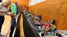 Inetraktivní výstava staveb ze stavebnice LEGO v tělocvičně v Ostravě-Plesné, 22. října 2022