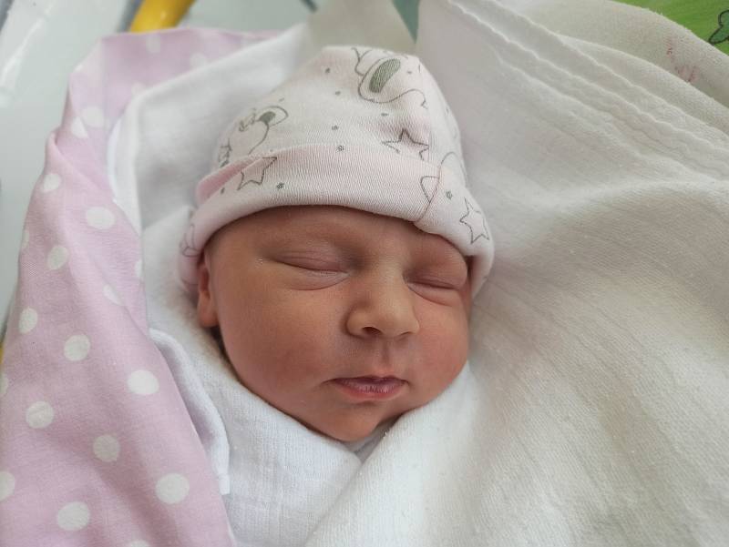 Anna Zarembová, Vendryně, narozena 15. června 2021, míra 51 cm, váha 3930 g Foto: Gabriela Hýblová