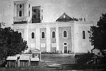Kostel na Cvilíně vyhořel 21. srpna 1865.
