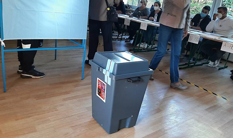Sněmovní volby v Karviné-Hranicích, 8. října 2021.