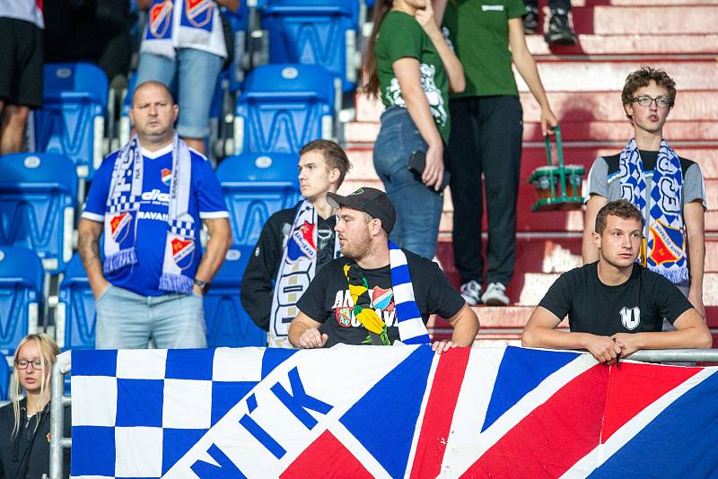 Utkání 6. kola první fotbalové ligy: Baník Ostrava - Zbrojovka Brno, 31. srpen 2022, Ostrava. Fanoušci.