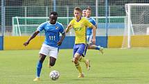 Fotbalisté Zlína B v 7. kole MSFL podlehli béčku Baníku Ostrava 0:1. Slezané zvítězili popáté v řadě a vedou třetiligovou tabulku.