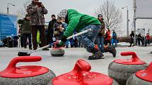 Olympijský festival u Ostravar arény.Curling