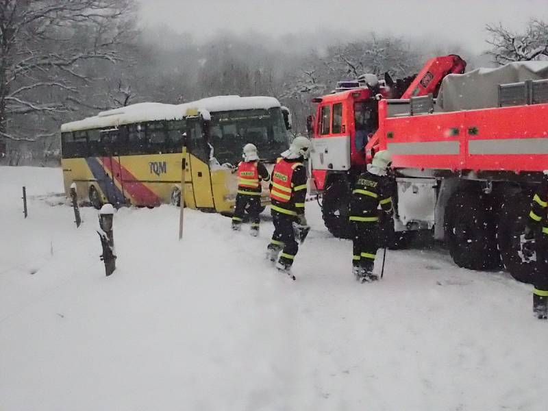 Dopravní nehoda, středa 1. února, Heřmanice u Oder.