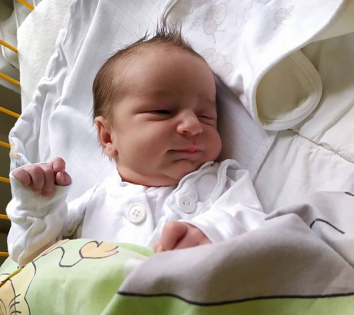 Tobiáš Malina, 2.10. 3800g, 51 cm, Hladké Životice, Nemocnice Nový Jičín