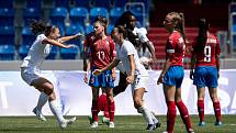 Mistrovství Evropy ve fotbale žen U19 - Česká Republika - Francie, 27. června 2022 v Ostravě. Radost Francie.