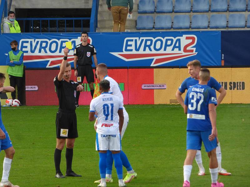 Fotbalisté Baníku Ostrava v neděli hráli v Liberci. 2. poločas.