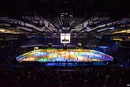 Mistrovství Evropy v krasobruslení poprvé v historii hostila Ostrava v lednu 2017. Na snímku slavnostní zahájení šampionátu.