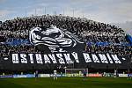 Utkání 10. kola první fotbalové ligy: SK Sigma Olomouc - FC Baník Ostrava, 30. září 2023, Olomouc. Fanoušci Baníku.