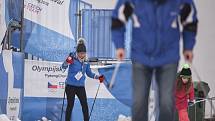 Olympijský festival u Ostravar Arény, 12. února 2018 v Ostravě. Běžky.