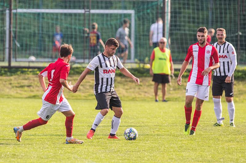 Fotbal, Slovan Ostrava - Malé Hoštice, 24. srpna 2019 v Ostravě.