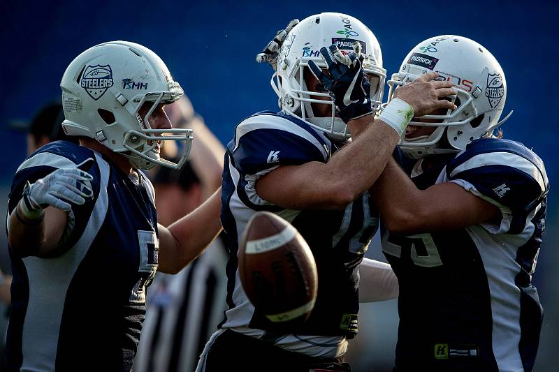 Finále ligy amerického fotbalu, Ostrava Steelers - Prague Lions, 20. července 2019 v Ostravě.