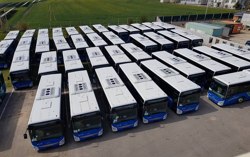 Příprava předání autobusů IVECO pro společnost Arriva Střední Čechy ve spolupráci se společností TEZAS servis.