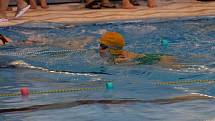 Plavci 17. ročníku plaveckých závodů pro sportovce s mentálním handicapem.