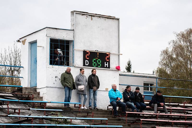 Utkání Krajského přeboru, TJ Unie Hlubina - TJ Dolní Datyně. 2.listopadu 2019 v Ostravě.