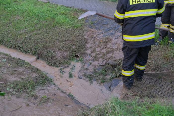 Následky prudkých bouřek na severu Moravy a ve Slezsku v neděli 25. srpna 2019.