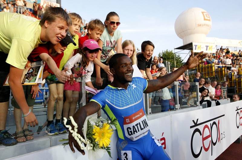 Zlatá tretra Ostrava 2014. Justin Gatlin.