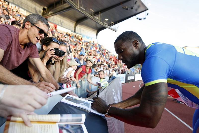 Zlatá tretra Ostrava 2014. Justin Gatlin.