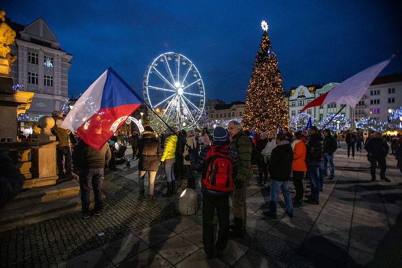 Vánoční trhy na Masarykově náměstí, 28. listopadu v Ostravě.