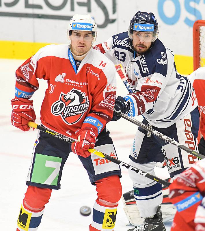 Utkání 19. kola hokejové extraligy: HC Vítkovice Ridera - HC Dynamo Pardubice, 17. listopadu 2019 v Ostravě.