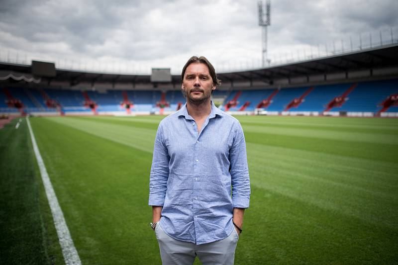 Předsezonní tisková konference FC Baník Ostrava, 10. července 2019 v Ostravě. Na snímku Marek Jankulovski.