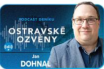 Hostem podcastu Ostravské ozvěny byl primátor města Ostravy Jan Dohnal, moderuje Petr Jiříček, 8. března 2024, Ostrava.