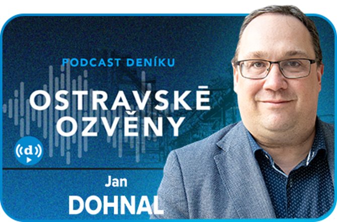 Hostem podcastu Ostravské ozvěny byl primátor města Ostravy Jan Dohnal, moderuje Petr Jiříček, 8. března 2024, Ostrava.