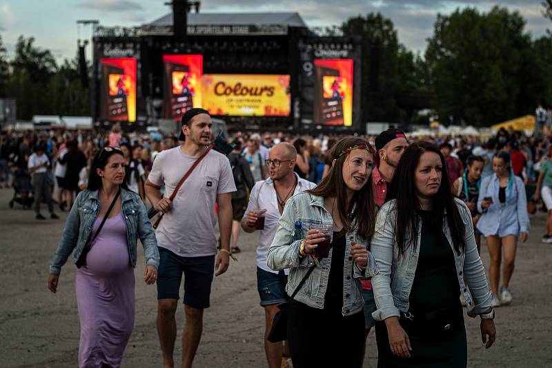 Hudební festival Colours of Ostrava v Dolní oblasti Vítkovice, 15. července 2022, Ostrava.