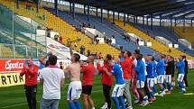 Fotbalisté Baníku Ostrava v Teplicích.