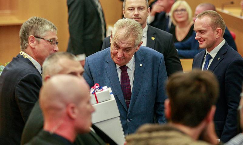 Prezident Miloš Zeman zahájil v úterý 5. září 2017 v Ostravě svou pátou oficiální návštěvu Moravskoslezského kraje.