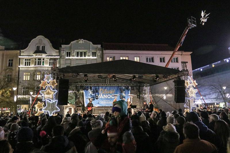 Rozsvícení vánočního stromu na Masarykově náměstí v centru Ostravy, 2. prosince 2018.