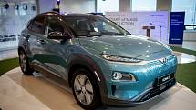 Automobilka Hyundai zahájila v Nošovicích sériovou výrobu elektromobilu Kona Electric, 12. března 2020.
