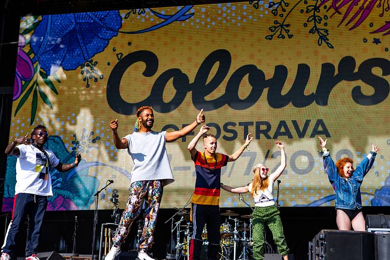 Hudební festival Colours of Ostrava 2019 v Dolní oblasti Vítkovice, 17. července 2019 v Ostravě. Na snímku Yemi A.D.